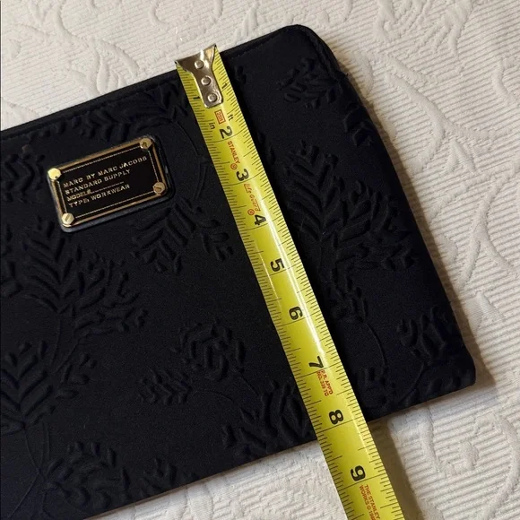 Marc By Marc Jacobs Black Embossed Floral Pouch/Clutch - Picture 6 of 7